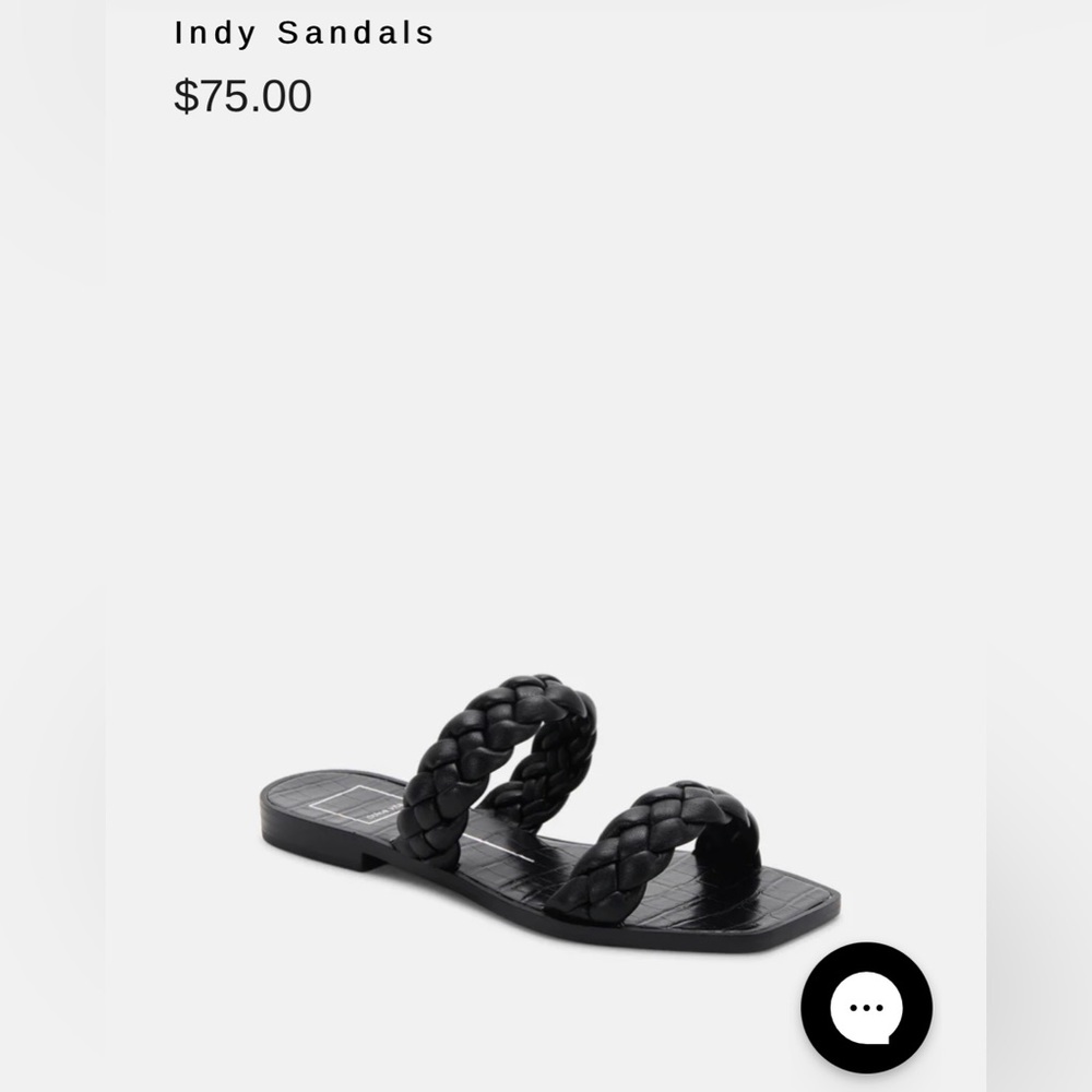 Dolce Vita Braided Indy Sandals Black size 6